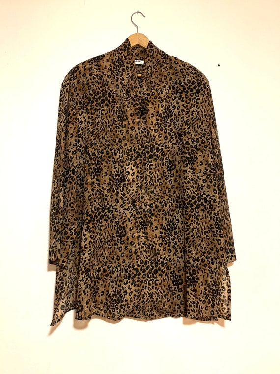 Vintage Cheetah Blouse