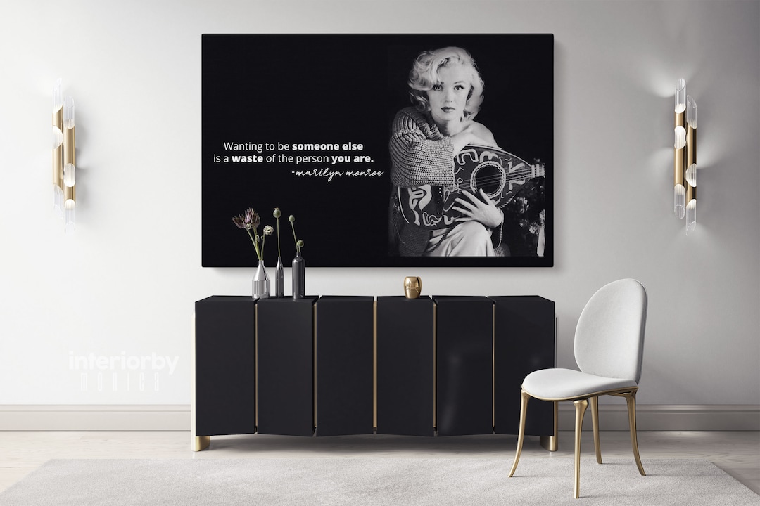 Motivative Quotes, Marilyn Monroe Canvas, Marilyn Monroe Quotes Canvas
