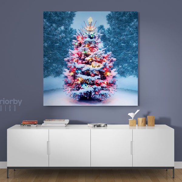 Christmas Tree Art - Etsy UK
