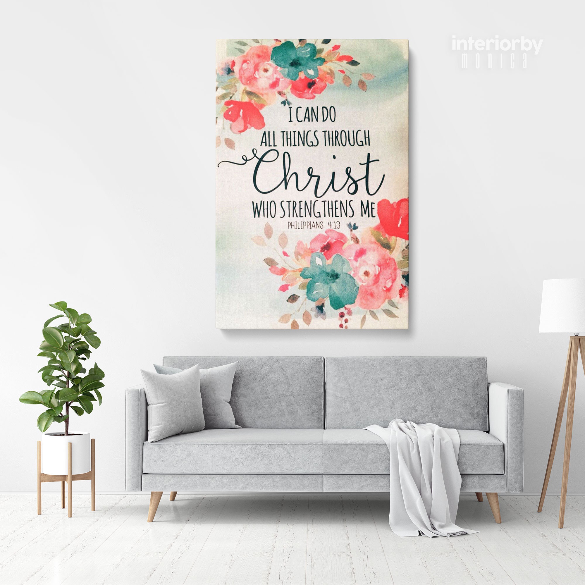 Holy Bible Verse Art Canvas Office Home Decor Scripture Decals Etsy