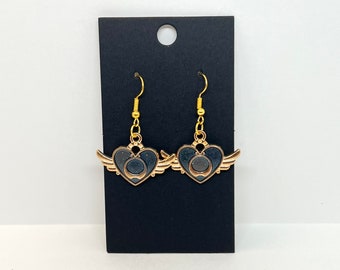 Gold Hypoallergenic Sailor Moon Brooch Inspired Earrings