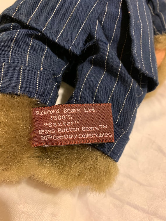 Vintage Brass Button Bears 