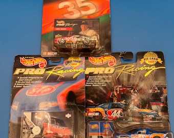 Vintage Hot Wheels Pro Racing Nascar Die Cast Replicas - 3 Car Collection