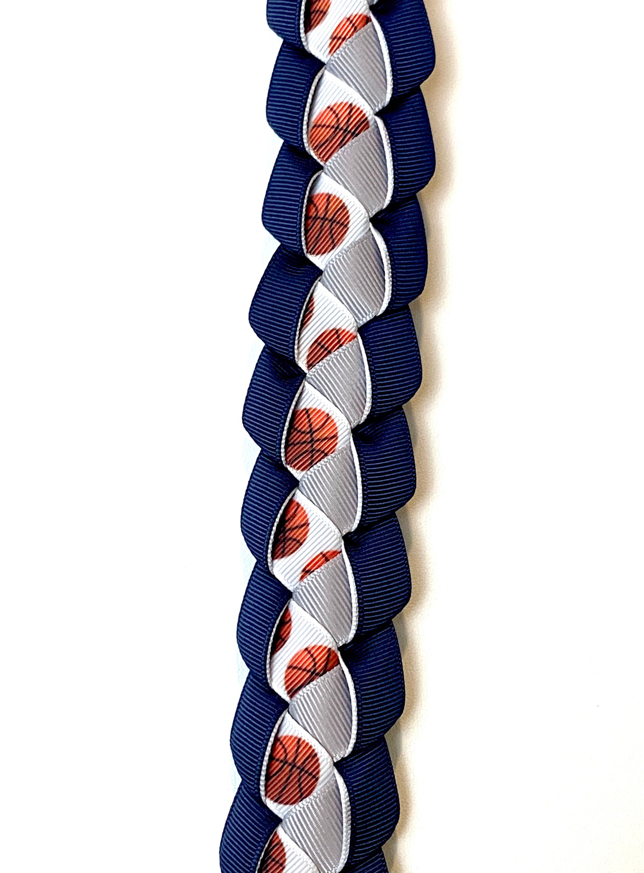 5/8” Basketball Ribbon Lei for Senior Night, Awards Banquet, or ...