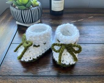 Chaussons bébé vert, Chaussures bébé vert