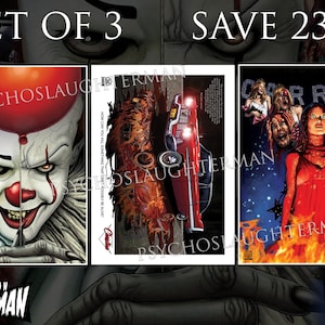 Stephen King Set of 3 Prints