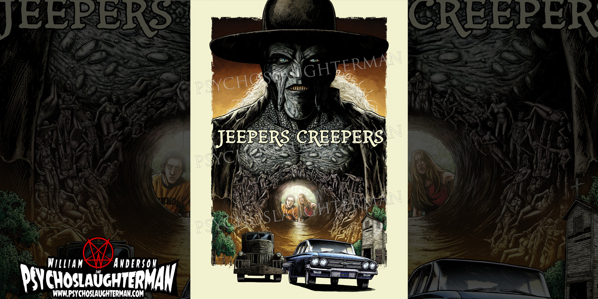 Jeepers Creepers Large Print Etsy