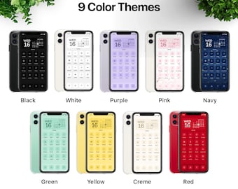 App Icon Pack (9 Colors: Pink, Sage, Cream, Navy, etc) - Complete Icons for Aesthetic iOS Home Screen | Original Design High Quality