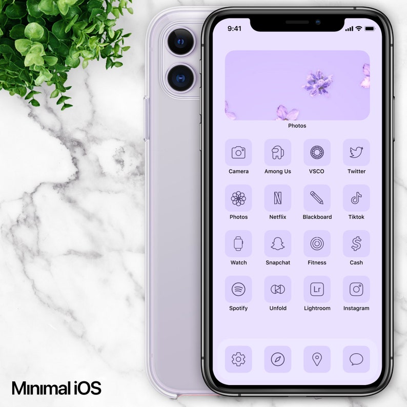 320 Lilac Purple App Icons Icon Pack for Aesthetic iOS