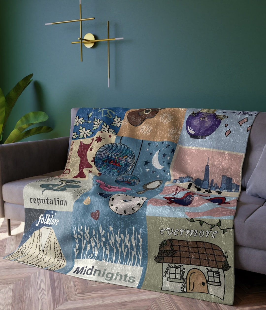 Taylor's Version 2024 Crush Velvet Blanket, Taylor Swiftie Fleece