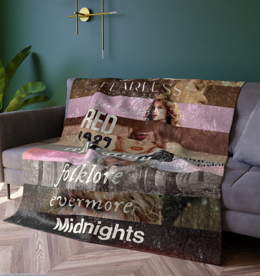 Taylor Album Crush Velvet Blanket, Swiftie Blanket, Eras Tour 2024