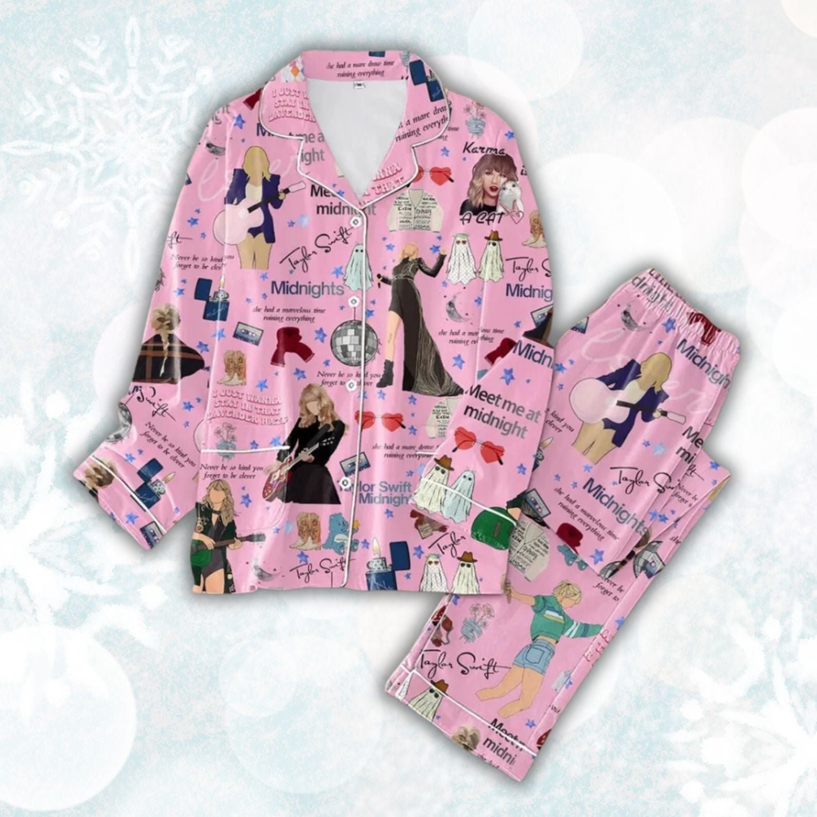 Discover The Eras Tour Taylor Pajamas Set, Music Pajamas Set, Family Matching Pajamas Set