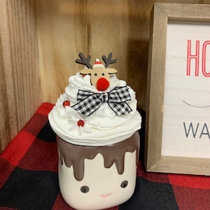 Marshmallow Mug Topper, Mug Topper, Mug Topper Christmas, Christmas Mug Topper, Faux Whip cream Topper