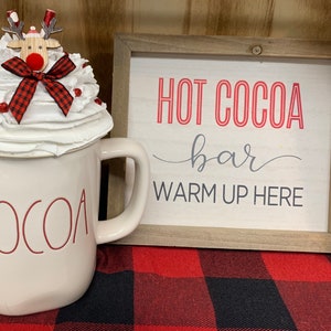 Mug Topper, Mug Topper Christmas, Christmas Mug Topper, Faux Whip Cream Topper Reindeer, Rudolph, Rae Dunn Topper