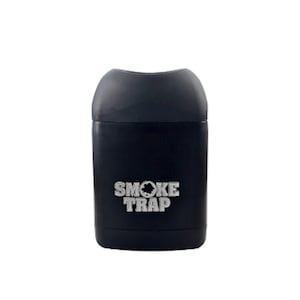 May include: A black smoke trap with the words "SMOKE TRAP" printed in white on the front.