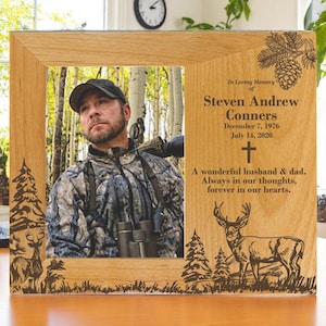 Deer Hunter Personalized Memorial Picture Frame