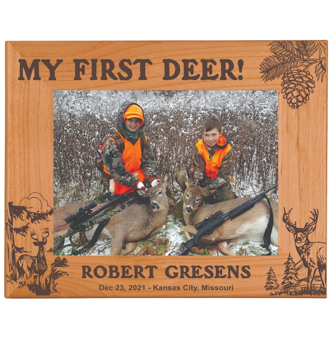 My First Deer Picture Frame Etsy
