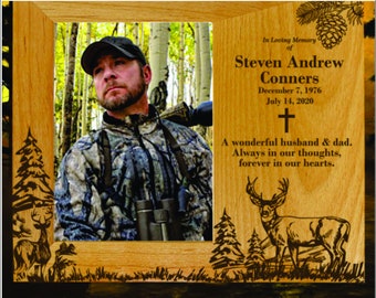 Deer Hunter Personalized Memorial Picture Frame