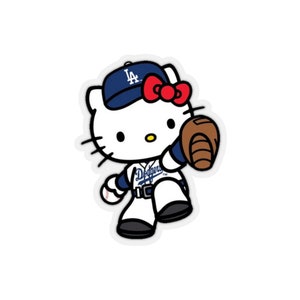 Cute Kitty in Team Baseball Attire SVG and PNG File Download – The