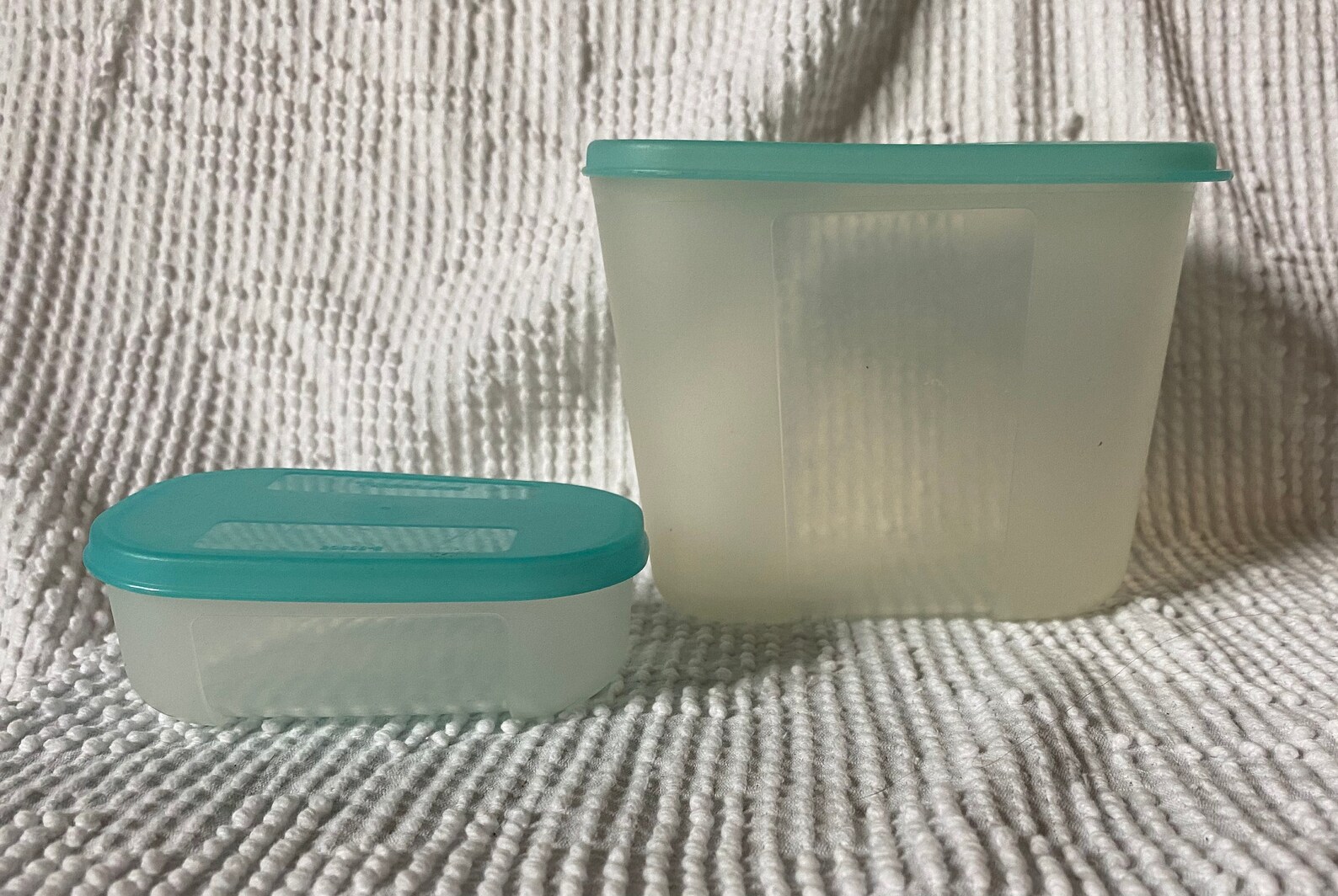2 TUPPERWARE Freeze It Clear Plastic Storage Container with Etsy