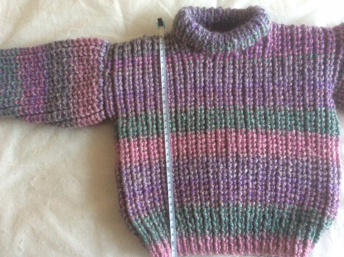 childs fishermans rib jumper pattern