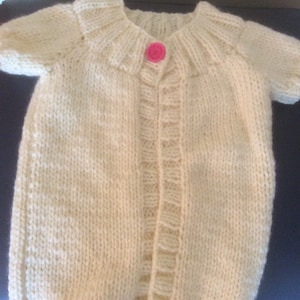 Handknitted super chunky child’s waistcoat