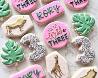 Jungle themed cookies