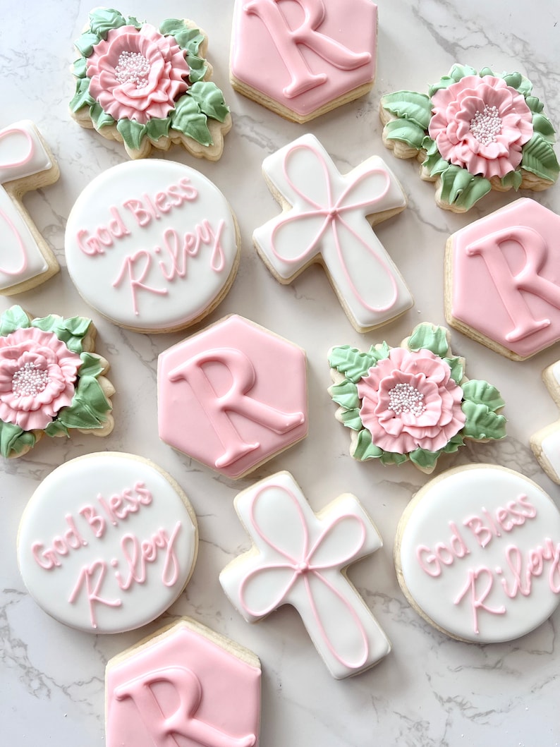 Baptism custom cookies first communion image 2