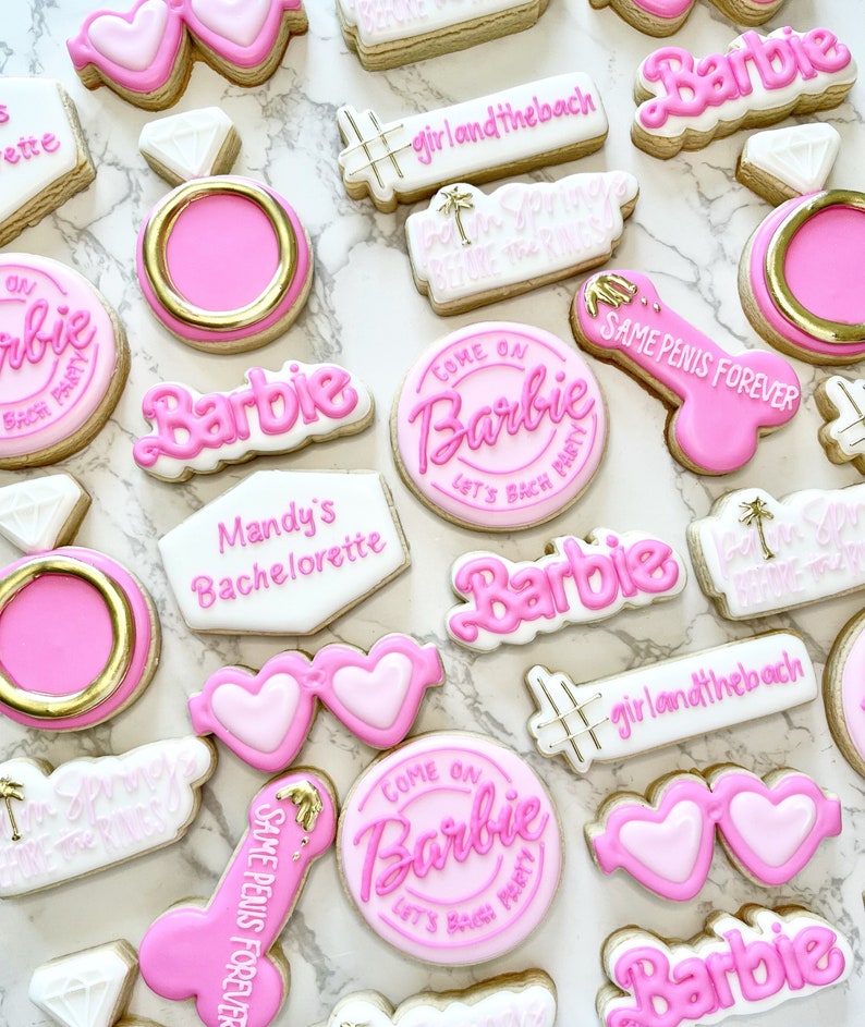 Barbie themed Birthday/Bachelorette cookies image 1