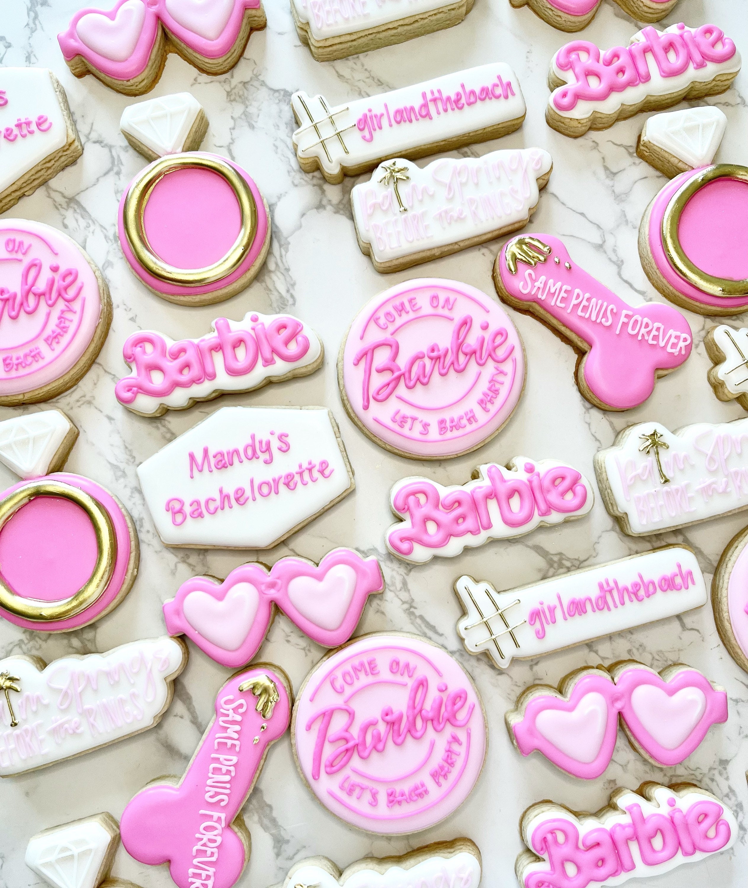 Barbie themed cookies hotsell