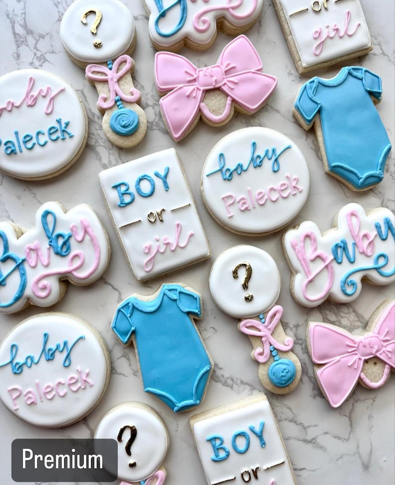 Gender reveal cookies image 1