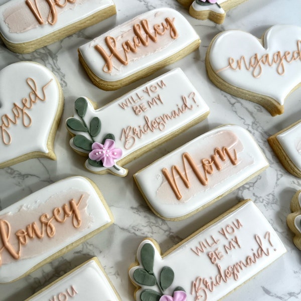 Bridesmaid proposal cookies