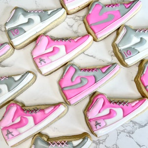 Custom Nike shoe cookies