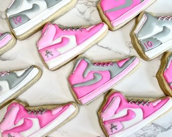 Custom Nike shoe cookies