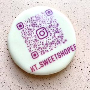 QR code on a cookie