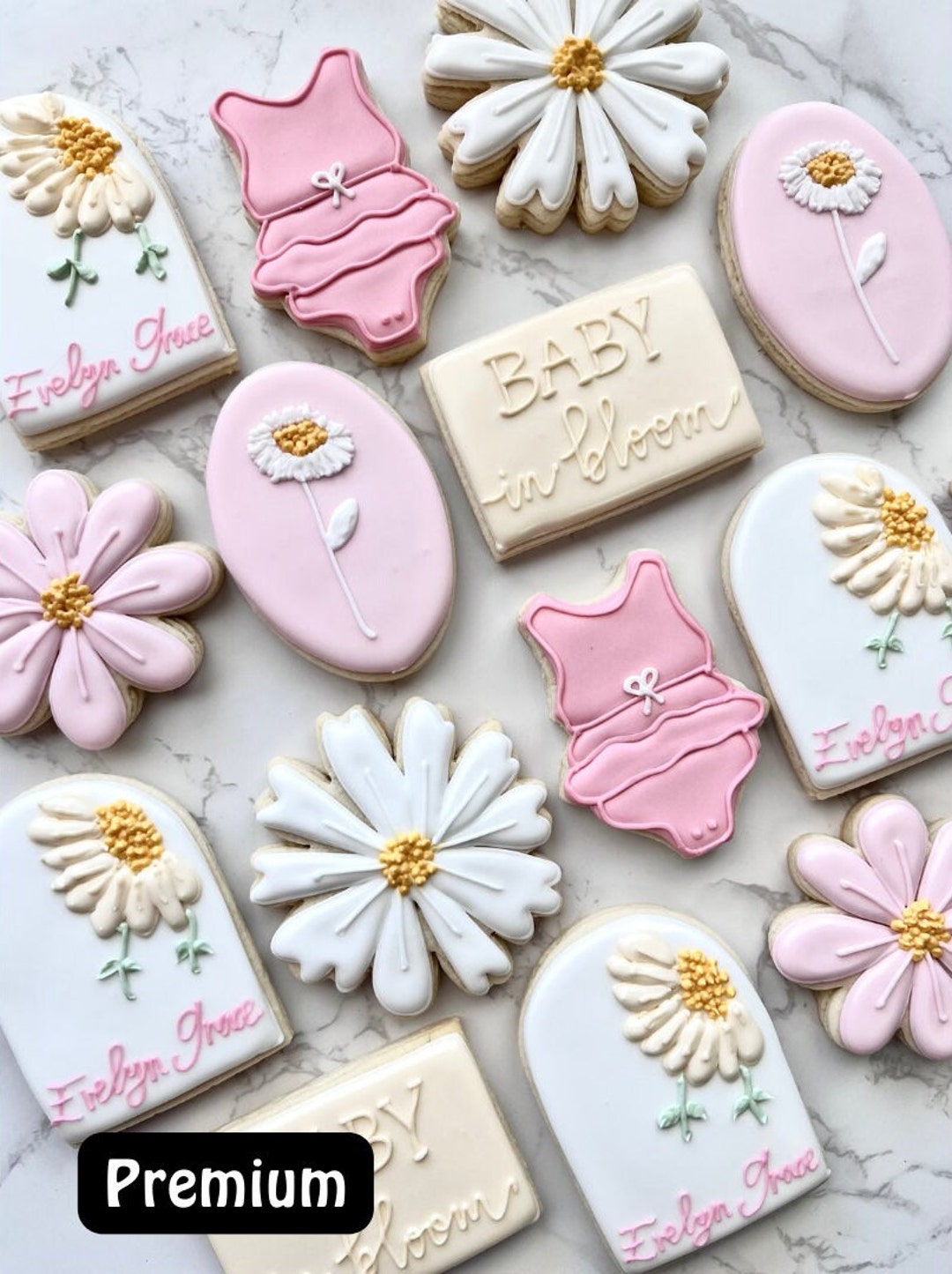 Baby in Bloom Shower Cookies Etsy