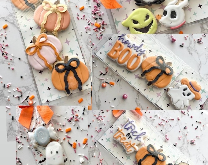 Halloween/fall themed cookies happy holidays