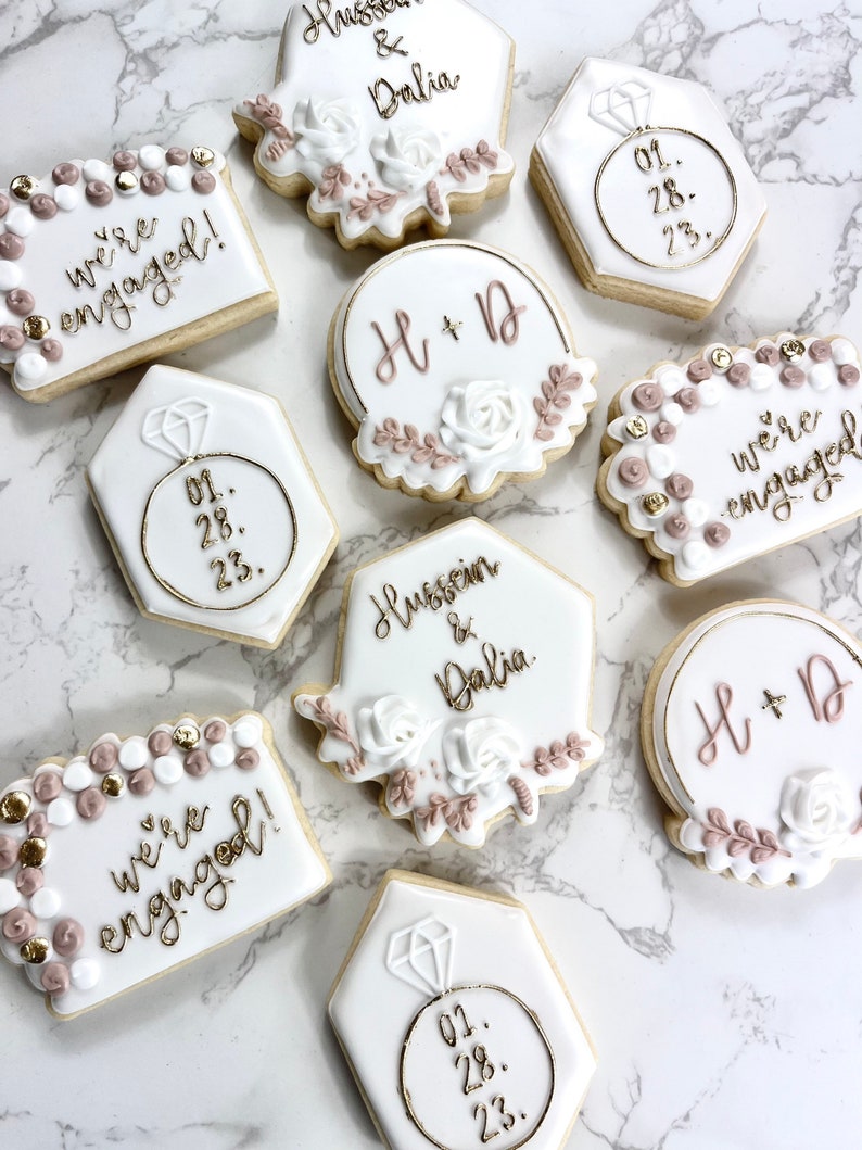 Engagement Cookies Etsy