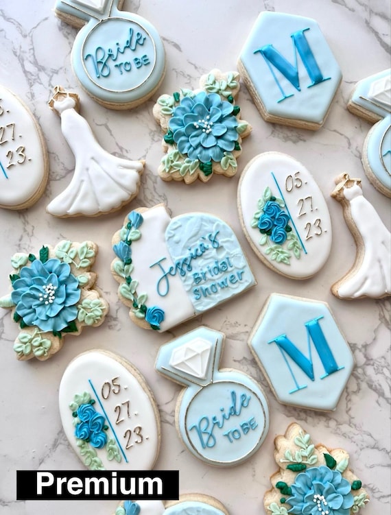 blue dress for baby girl Wedding Cookie Decorating KIT main image 1