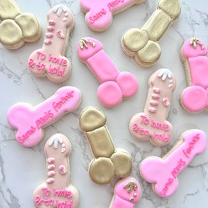 Dick/penis cookies bachelorette or gag gift