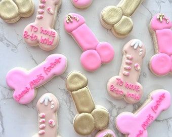 Dick/penis cookies bachelorette or gag gift