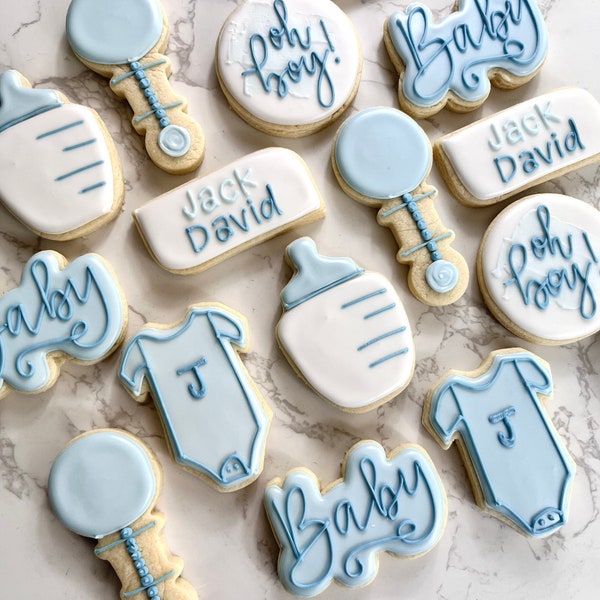 Baby shower cookies