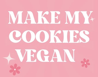 Vegan cookie option