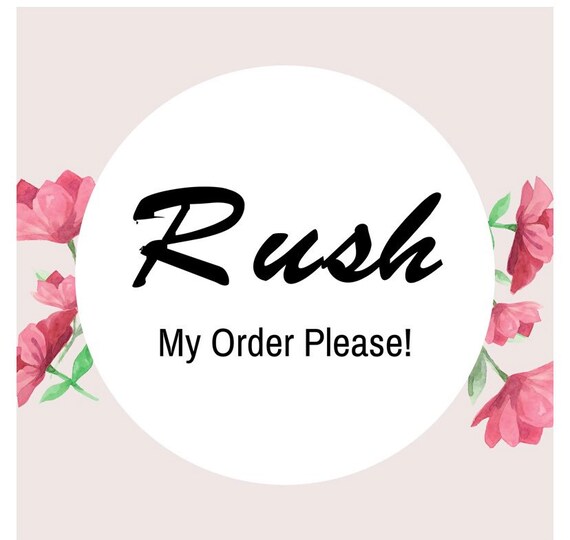 Rush Fee Etsy