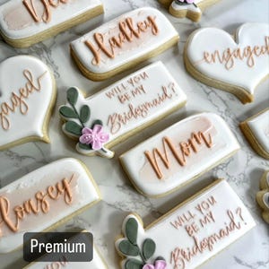 Bridesmaid proposal cookies