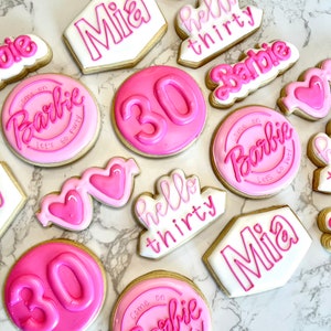 Barbie themed Birthday/Bachelorette cookies image 6