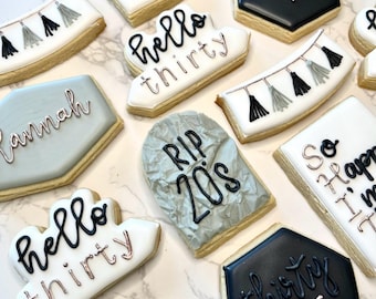 Biscotti per il 30°, 40° e 50° compleanno!