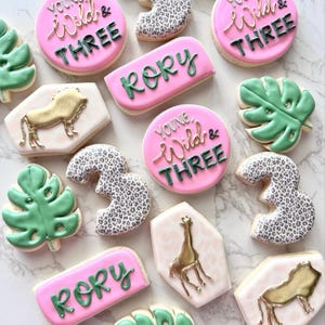 Galletas con temática de jungla