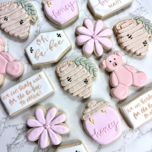 Baby shower cookies for girl