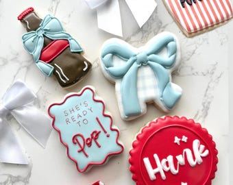 ¡Baby shower con temática veraniega! ¡Está a punto de nacer, rojo, blanco y listo!